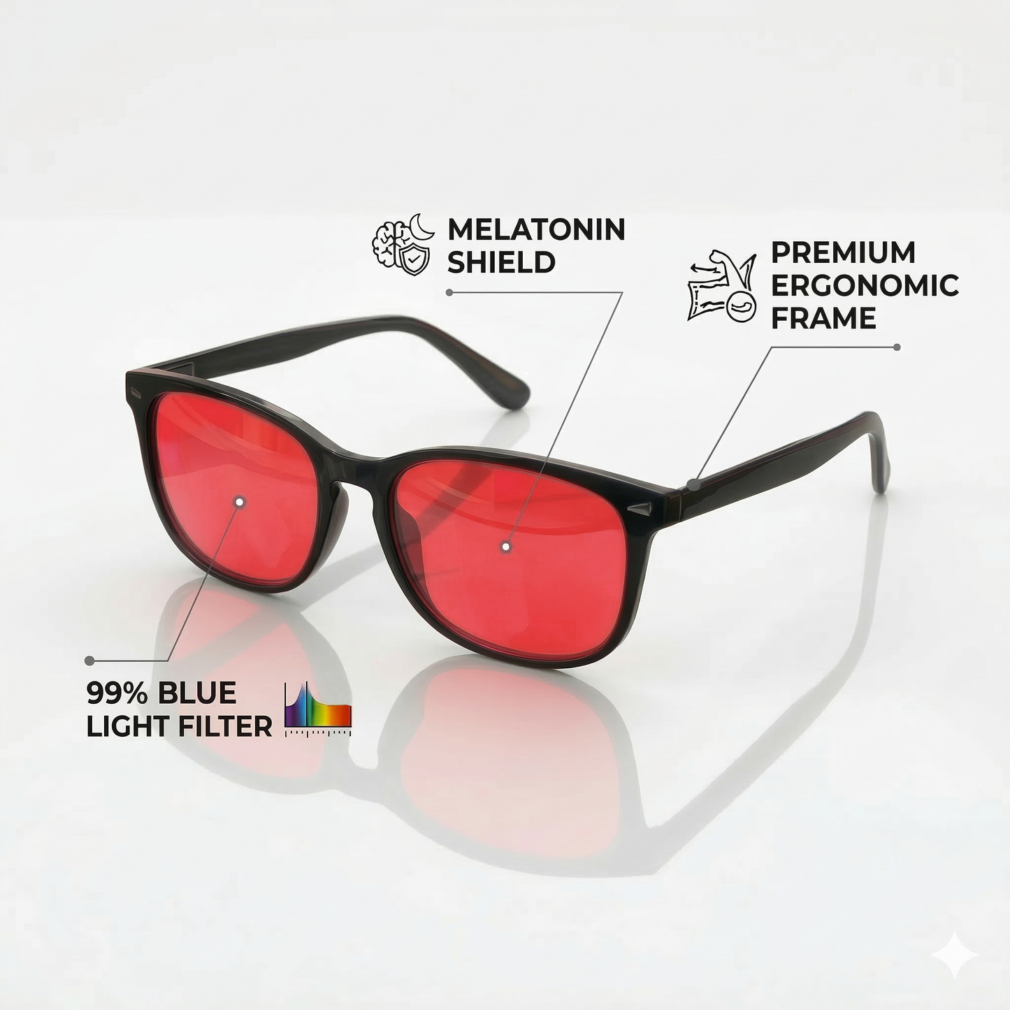 LUMERESTA I Red Lens Glasses