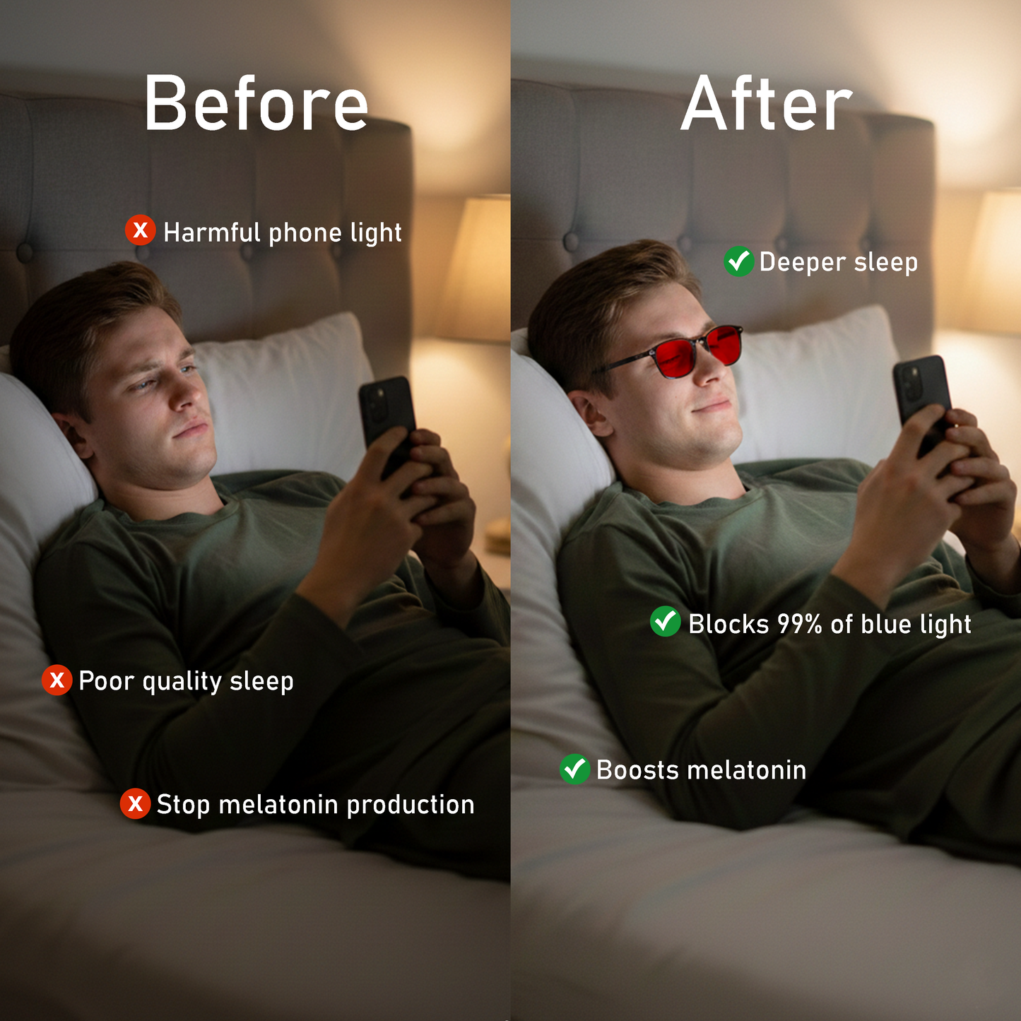 LUMERESTA I Red Lens Glasses